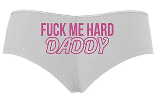 Knaughty Knickers Fuck Me Hard Daddy Pound Me Master Slutty White Boyshort