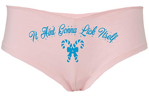 Knaughty Knickers Chistmas funny panties aint isnt gonna lick itself candy