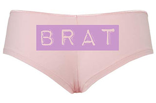 Knaughty Knickers BRAT daddys little slut DDLG CGLG sexy Pink boyshort Underwear