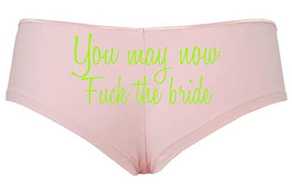 Knaughty Knickers You May Now Fuck The Bride Honeymoon Bridal Sexy Panties