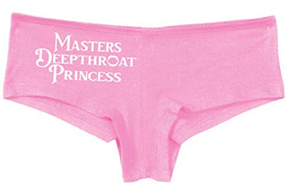 Knaughty Knickers Masters Deepthroat Princess Oral Sex Pink Boyshort Panties