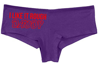 Knaughty Knickers I Like It Rough Daddy Spank Dominate Slutty Purple Panties