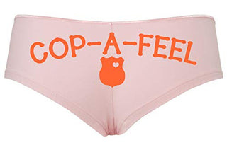 Cop A Feel Leo Police Wife Boyshort Panties The Panty Game cop Party Bridal Gift