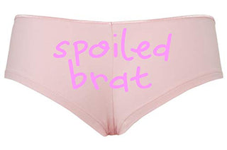 Knaughty Knickers Spoiled Brat DDLG Sexy Boyshort Panties for Little Sub