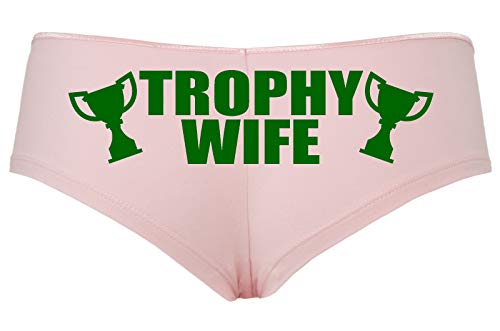 Knaughty Knickers Trophy Wife Panty Game Shower Gift Hotwife Sexy Pink Boyshort