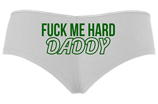 Knaughty Knickers Fuck Me Hard Daddy Pound Me Master Slutty White Boyshort