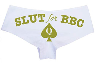 Knaughty Knickers Slut for BBC Queen of Spades Logo Tatoo Panties Plus Size Too