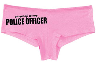 Knaughty Knickers Property of My Police Officer LEO Wife Pink Boyshort Panties