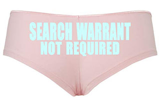 Knaughty Knickers Search Warrant Not RequiPink Police Wife Girlfriend Pink panty