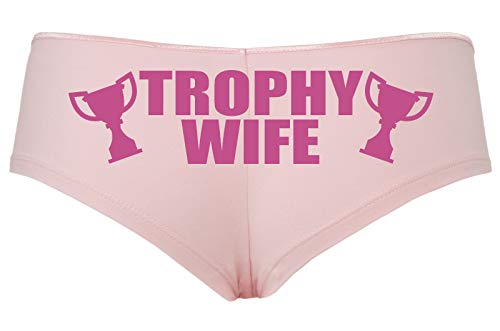 Knaughty Knickers Trophy Wife Panty Game Shower Gift Hotwife Sexy Pink Boyshort