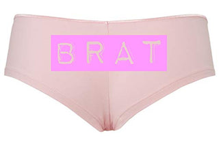 Knaughty Knickers BRAT daddys little slut DDLG CGLG sexy Pink boyshort Underwear