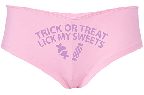 Knaughty Knickers Trick Or Treat Lick My Sweets Halloween Sexy Pink Boyshort