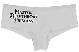 Knaughty Knickers Masters Deepthroat Princess Oral Sex Slutty White Panties