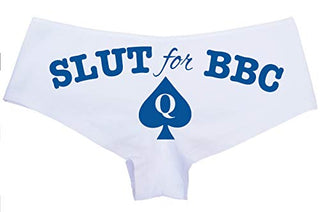 Knaughty Knickers Slut for BBC Queen of Spades Logo Tatoo Panties Plus Size Too