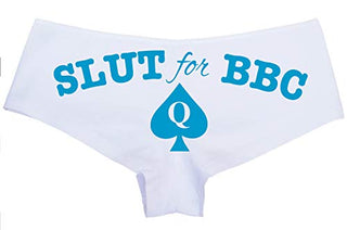 Knaughty Knickers Slut for BBC Queen of Spades Logo Tatoo Panties Plus Size Too