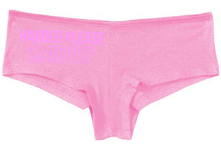 Knaughty Knickers Harder Please Daddy Give It To Me Rough Pink Boyshort Panties