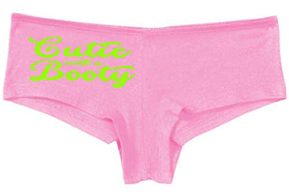 Knaughty Knickers Cutie With A Booty Great Ass Curves Pink Boyshort Panties