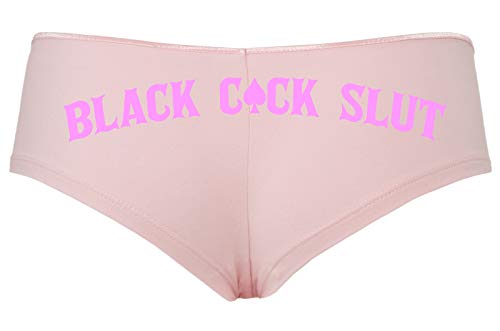 Knaughty Knickers Black Cock Slut QofS Queen of Spades Pink Panties Plus Size