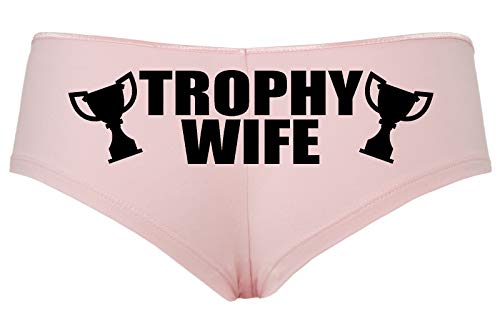 Knaughty Knickers Trophy Wife Panty Game Shower Gift Hotwife Sexy Pink Boyshort