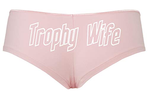 Knaughty Knickers Trophy Wife Panty Game Shower Gift Hotwife Cute Pink Boyshort