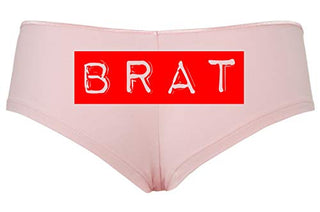 Knaughty Knickers BRAT daddys little slut DDLG CGLG sexy Pink boyshort Underwear