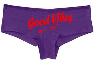 Knaughty Knickers Good Vibes Magic Wand Vibrator Sexy Boyshort Cute Flirty