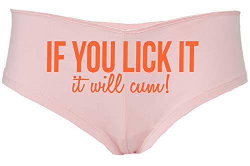 Knaughty Knickers - If You Lick It, It Will Cum boy Short Panties - Flirty All You can eat Boyshort Underwear