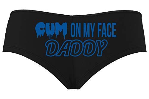 Knaughty Knickers Cum On My Face Daddy Facial Cumslut Black Boyshort Panties