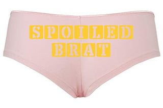 Knaughty Knickers Daddy's Spoiled Brat Pink Boy Short Panties DDLG CGLG Kitten