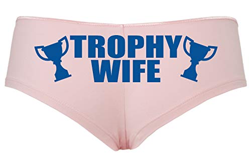 Knaughty Knickers Trophy Wife Panty Game Shower Gift Hotwife Sexy Pink Boyshort