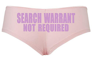 Knaughty Knickers Search Warrant Not RequiPink Police Wife Girlfriend Pink panty