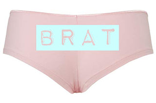 Knaughty Knickers BRAT daddys little slut DDLG CGLG sexy Pink boyshort Underwear