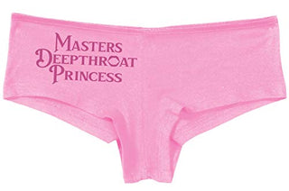 Knaughty Knickers Masters Deepthroat Princess Oral Sex Pink Boyshort Panties