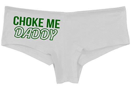 Knaughty Knickers Choke Me Daddy Obedient Submissive Slutty White Panties
