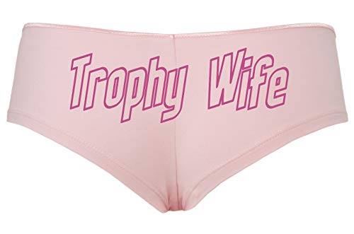 Knaughty Knickers Trophy Wife Panty Game Shower Gift Hotwife Cute Pink Boyshort