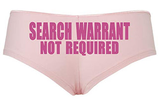 Knaughty Knickers Search Warrant Not RequiPink Police Wife Girlfriend Pink Panty