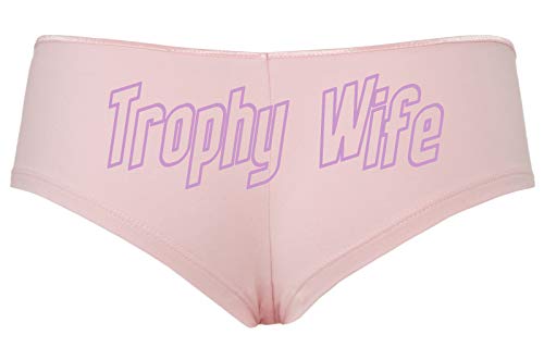 Knaughty Knickers Trophy Wife Panty Game Shower Gift Hotwife Cute Pink Boyshort