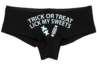 Trick or Treat, Lick My Sweets • Boyshorts • Black