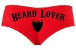 Knaughty Knickers Beard Lover For The Man In Your Life Slutty Red Boyshort