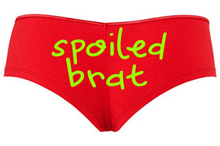 Knaughty Knickers Spoiled Brat DDLG Sexy Boyshort Panties for Little Sub