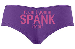 Knaughty Knickers - It Ain't Gonna Spank Itself Boy Short Panties - It Aint Gonna Spank Boyshort Underwear