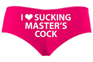 Knaughty Knickers I Love Sucking Masters Cock Blowjob Slut Hot Pink Slutty