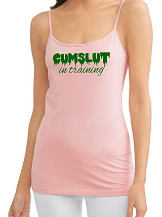 Knaughty Knickers Cumslut In Training Submissive Oral Sub Slut Pink Camisole