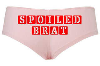 Knaughty Knickers Daddy's Spoiled Brat Pink Boy Short Panties DDLG CGLG Kitten