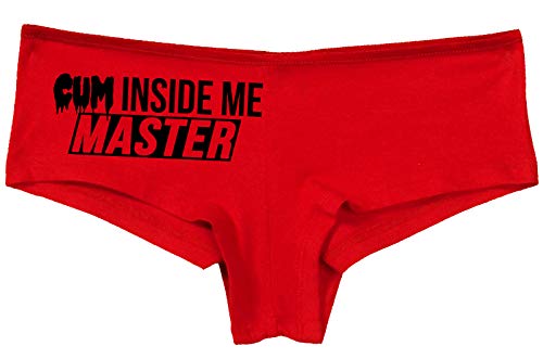 Knaughty Knickers Cum Inside Me Master Give Me Creampie Slutty Red Panties