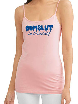 Knaughty Knickers Cumslut In Training Submissive Oral Sub Slut Pink Camisole