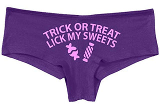 Trick or Treat, Lick My Sweets • Boyshorts • Purple