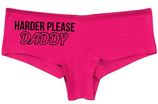 Knaughty Knickers Harder Please Daddy Give It To Me Rough Hot Pink Underwear