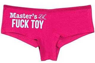 Knaughty Knickers Masters Little Fuck Toy Piece Of Ass Hot Pink Underwear