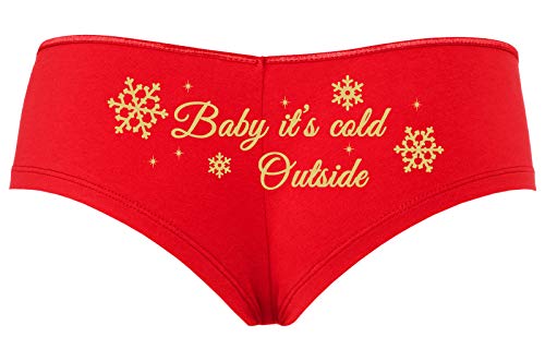 Knaughty Knickers Baby Its Cold Outside Cute Christmas Sexy Fun Panties